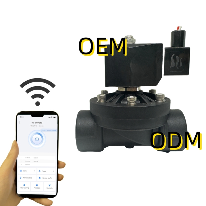 Válvula solenóide de controle de pressão de aplicativo de plástico